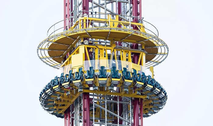 A 14-year-old boy fell to his death from a 430ft high ride at the ICON theme park in Orlando