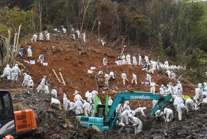 All 132 people aboard a plane that crashed into a mountain in southern China are dead, officials say