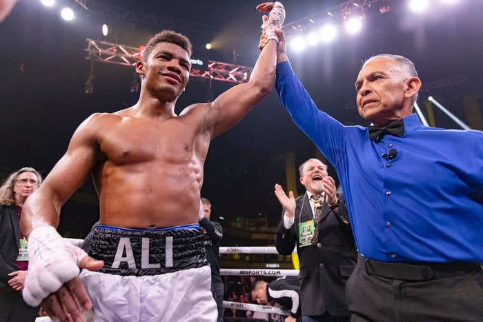 A boxer who looks like Muhammad Ali won once again Saturday, beating Joseph Adorno by decision