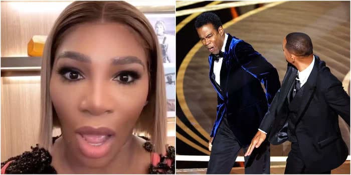 Serena Williams shared a deeply relatable video of her shocked reaction to Will Smith slapping Chris Rock at the Oscars