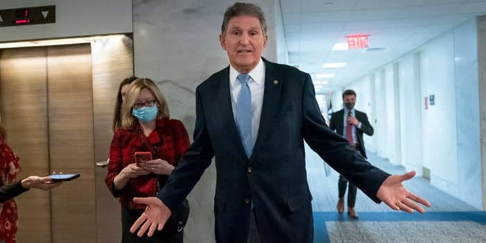 Joe Manchin just hired a natural gas lobbyist to his energy panel even as he blocks Biden's climate agenda