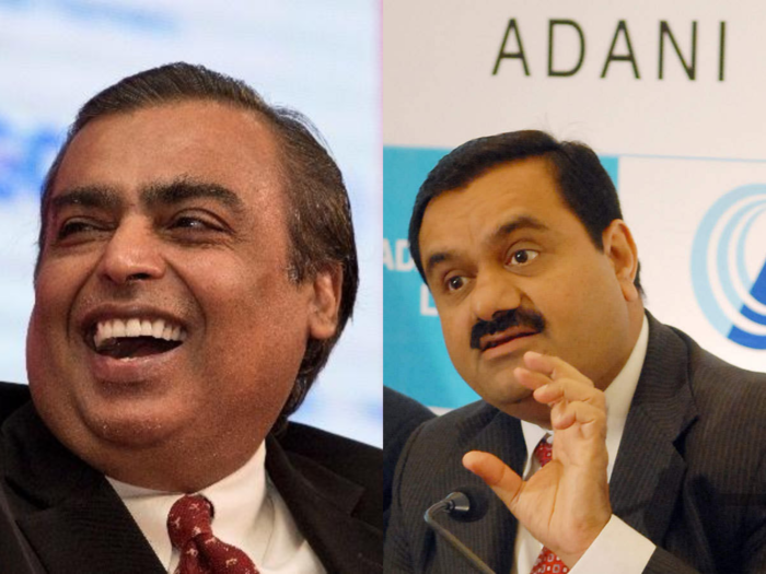 Mukesh Ambani and Gautam Adani are now worth more than $100 billion