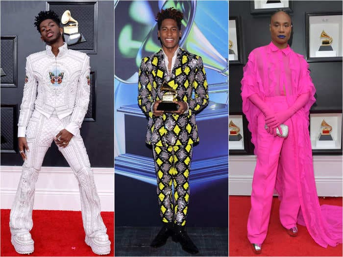 The most daring looks men wore to the 2022 Grammys