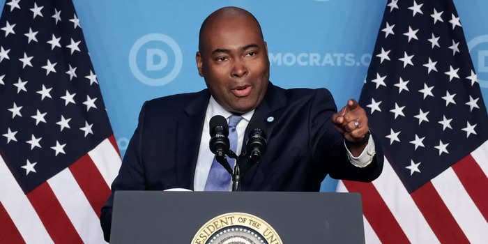 DNC Chairman Jaime Harrison slams Tom Cotton as a 'little maggot-infested man' after the Republican senator suggested Ketanji Brown Jackson would defend Nazis