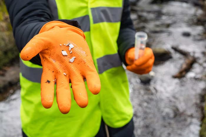 Microplastics from food packaging and used bottles found deep in the lungs of living people for the first time