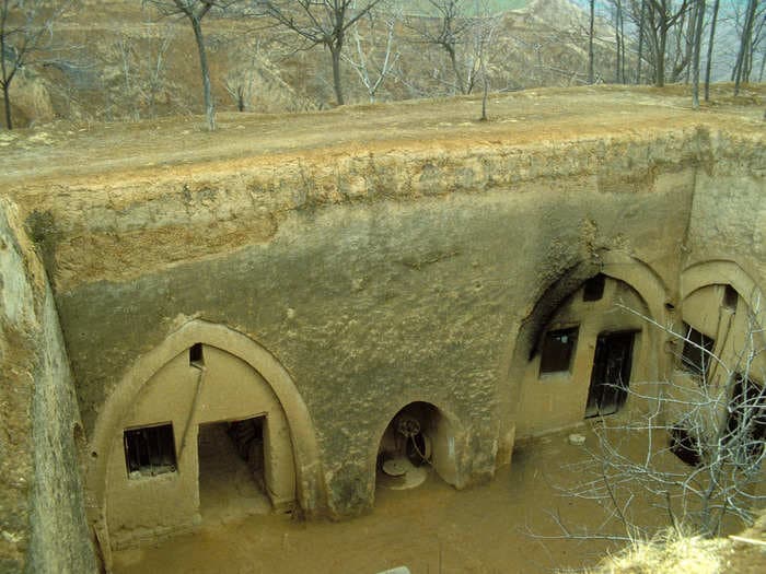 Take a look at China's sunken courtyard houses, where people traditionally lived in pit homes carved into the ground