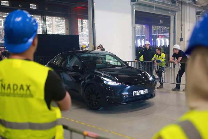 Epic drone footage shows how Tesla builds the Model Y SUV at its new factory in Germany