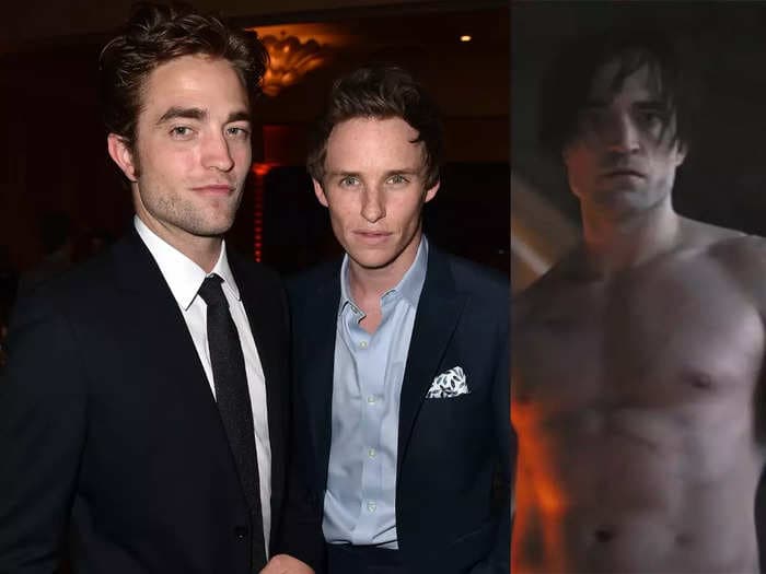 Eddie Redmayne says he ran into Robert Pattinson in the gym and didn't recognize him because the actor got so jacked for 'The Batman'