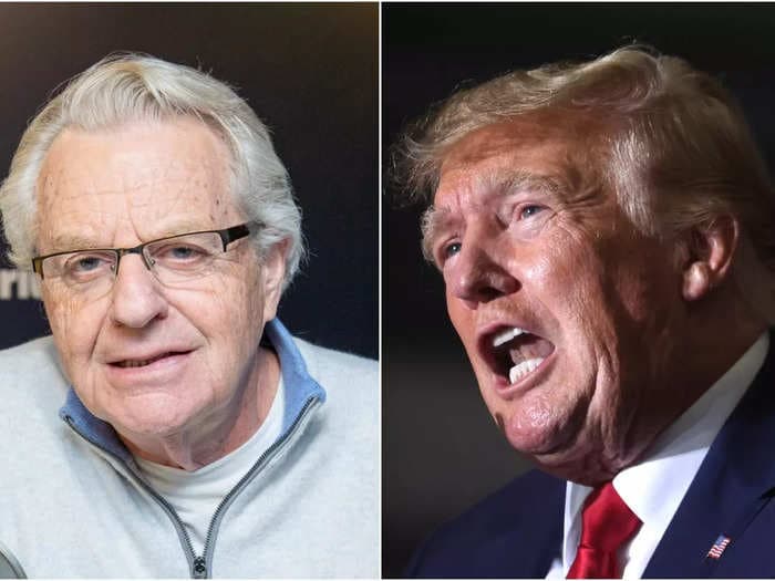 Jerry Springer says Donald Trump is 'exactly' like the people who appeared on his show except they had 'enough sense' not to run for president