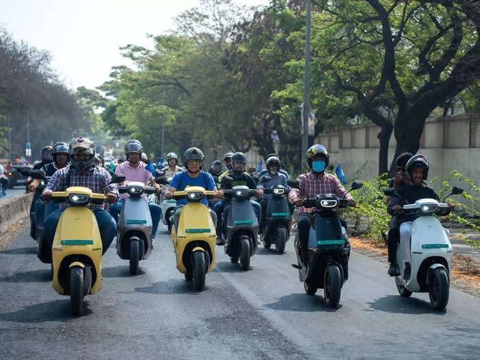 Electric two-wheeler sales surge over 5 times – Hero Electric, Okinawa corner half the market, Ather’s market share declines