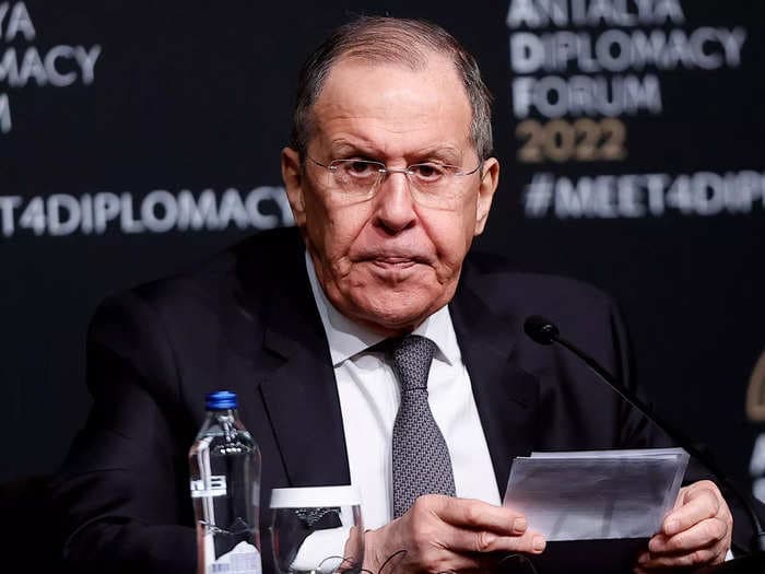Russian foreign minister says Russia's war with Ukraine is 'meant to put an end' to US world domination and NATO expansion