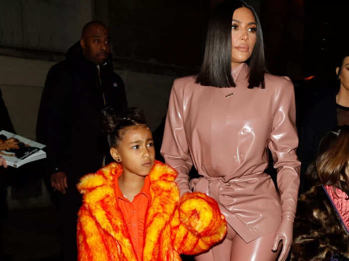 Kim Kardashian says North West hand-picked her outfit for a Vogue photo shoot after deciding her pre-assigned look was too 'boring'