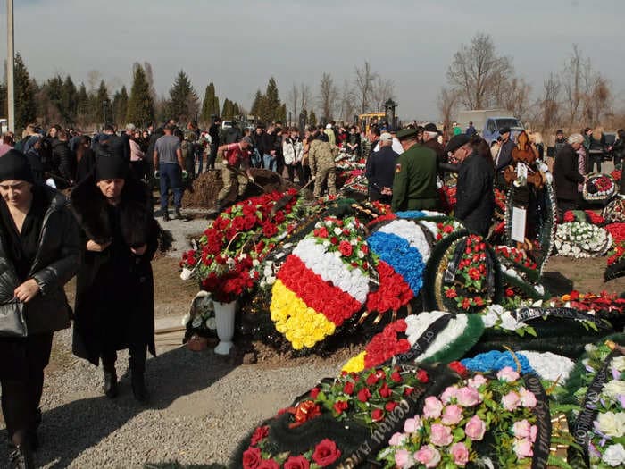 More money needed to cover the rising cost of soldiers' funerals and tombstones as Russian casualties mount in Ukraine war, report says