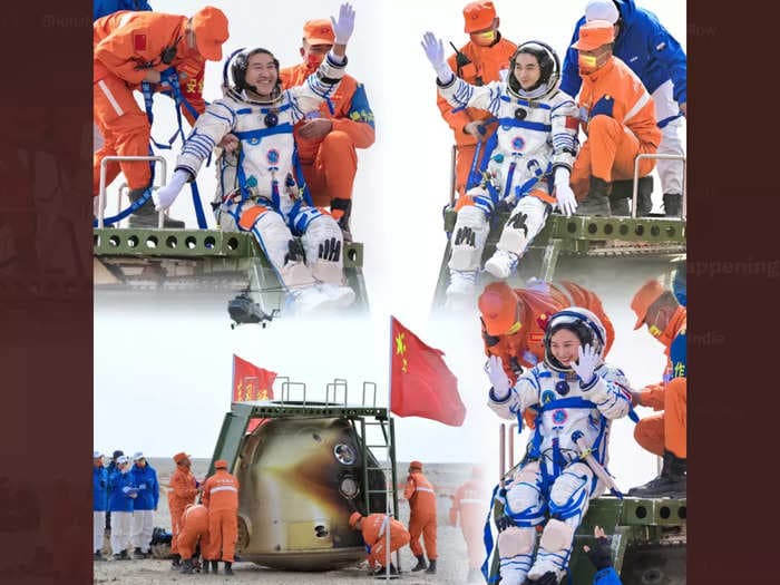 China’s Shenzhou-13 crew returns to earth after a record-setting mission in space