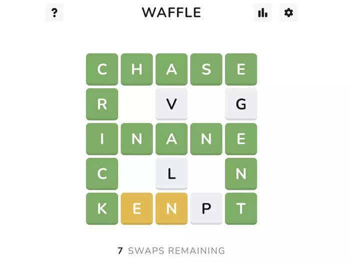 Waffle is a new word game that takes Wordle to the next level