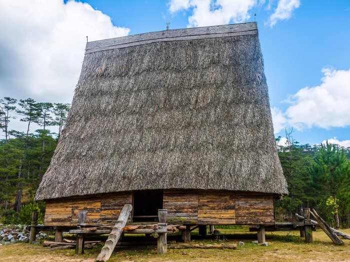 The Rong communal houses of Vietnam are towering wooden houses that are built on stilts and can reach up to 100 feet in height. Take a look.