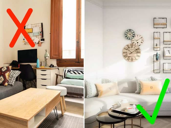 The biggest mistake people make when decorating small spaces, according to experts