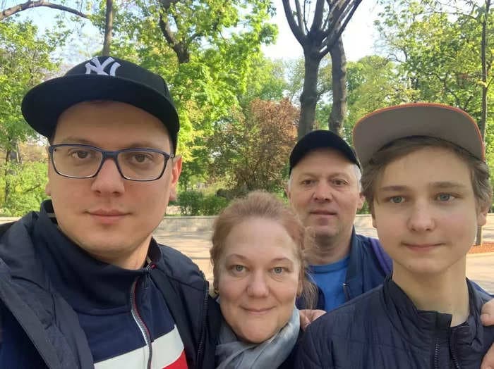 Ukrainian cities not under Russian attack feel 'unreal,' like watching peaceful scenes on a 'large TV,' one displaced family says