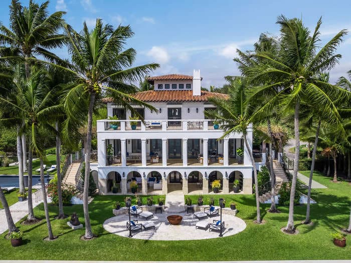 A Miami mansion with 300 feet of waterfront is on the market for $48 million &mdash; 50% more than its original listing price. Take a look inside.