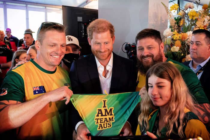 The Invictus Games athletes who gave Prince Harry a cheeky pair of swim briefs said they sized up in case he had a 'dad bod'