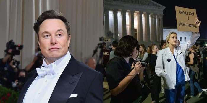Elon Musk's Tesla is paying for employees to get abortions out of state as the Supreme Court looks likely to overturn Roe v. Wade