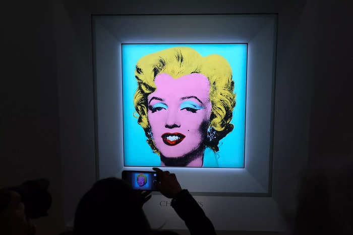 Andy Warhol's portrait of Marilyn Monroe sold at auction for a record $195 million, making it the most expensive 20th century artwork ever sold