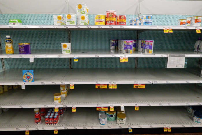 Texas Gov. Greg Abbott criticized Biden after a GOP lawmaker said 'pallets of baby formula' were sent to migrant holding facilities amid national shortage
