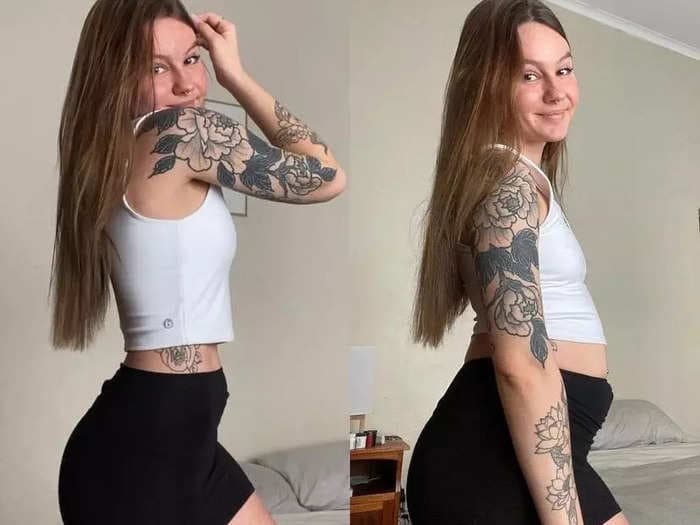 A content creator posts relaxed and posed photos to show how different bodies can look online