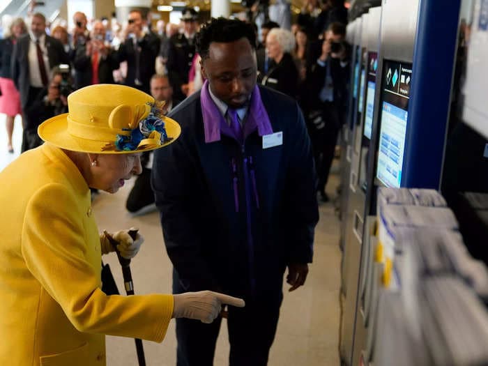 12 photos of the Queen using public transport, from buses to the London Underground