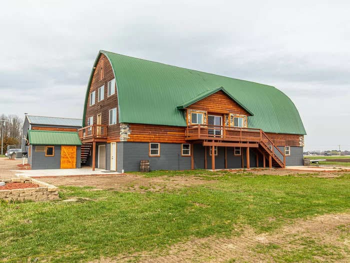 A Wisconsin property with a barn converted into a home and a man cave is on the market for the first time ever at $945,000 &mdash; take a look inside