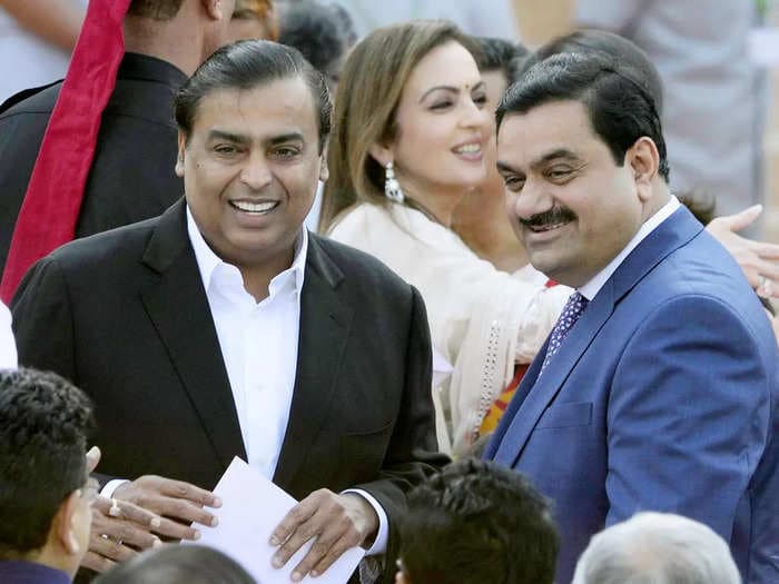 Mukesh Ambani and Gautam Adani account for $1 out of every $5 of foreign loans