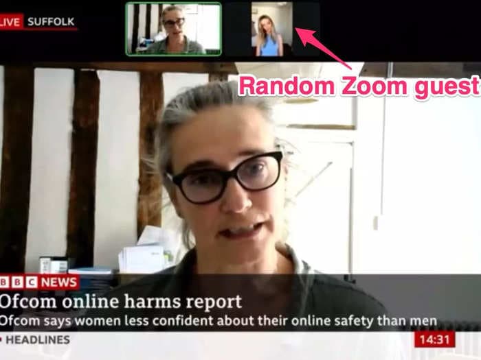 A random woman joined the wrong Zoom meeting while it was live on The BBC