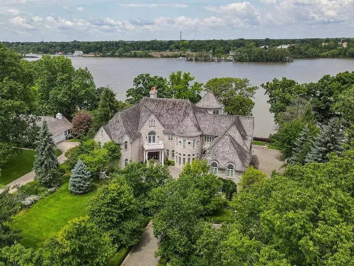 An Ohio man spent 4 years building a riverside castle, only to move out 2 years after completing it. A decade later, he's selling it for $2.59 million &mdash; take a look.