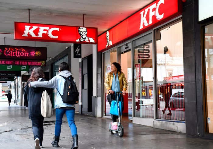 KFC branches in Australia have started using cabbage in burgers and wraps to make up for lettuce shortages, a report says