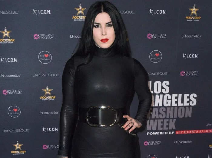 Kat Von D revealed she covered one leg in black ink to replace 'garbage, drunken tattoos' she got years ago