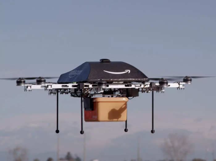 Amazon says it's going to start making Prime deliveries by drone later this year, beginning in California