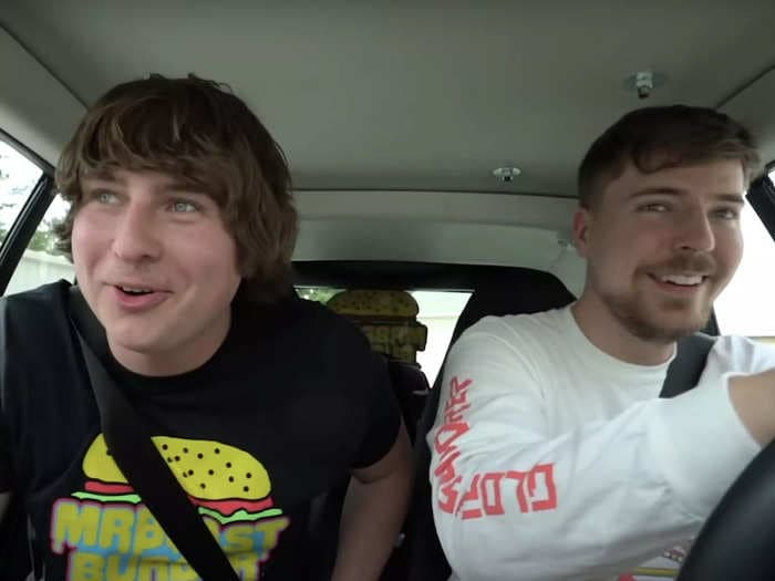 An aspiring YouTuber said he borrowed $14,000 and drove 1,600 miles to convince his idol MrBeast to film with him, and it worked