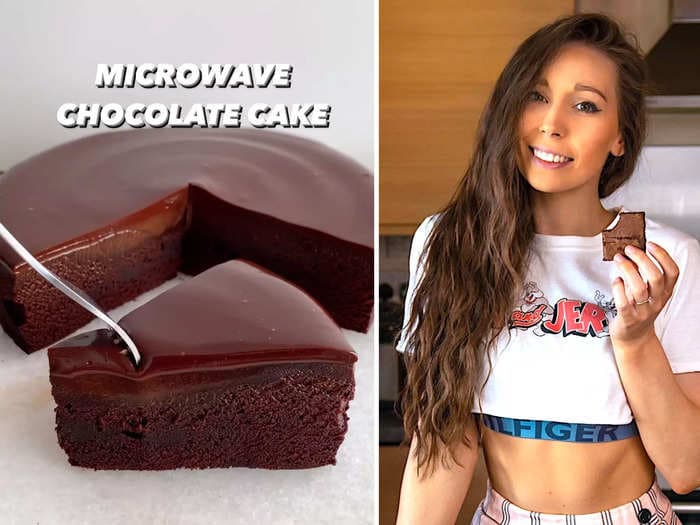 This easy 10-minute chocolate cake can be made in the microwave