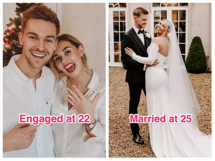 A TikTok bride, 25, says she was called 'too young' to get married and was asked where her mom was during a wedding dress fitting