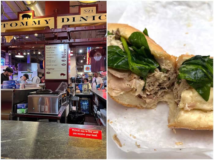 The best pork sandwich in Philadelphia costs $11 and is found inside the city's most iconic market