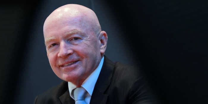 Legendary investor Mark Mobius says investors should watch bitcoin to figure out if the stock market has bottomed