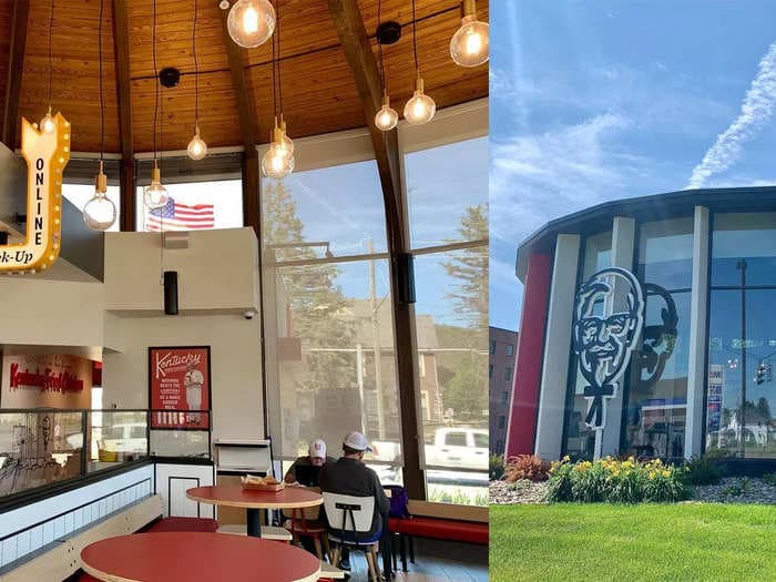 A KFC franchisee turned a former bank in rural New York into 'the most beautiful KFC in the world' &mdash; see what it looks like inside