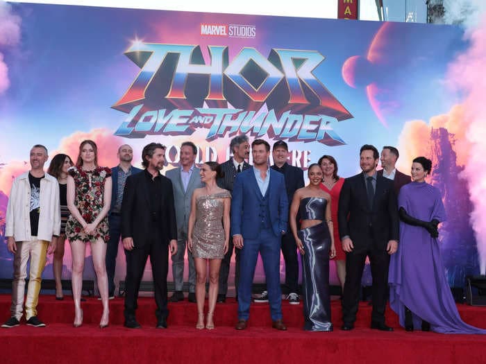 Chris Hemsworth, Natalie Portman, and many Marvel stars stunned at the 'Thor: Love and Thunder' world premiere. Here are the 17 best photos from the red carpet.