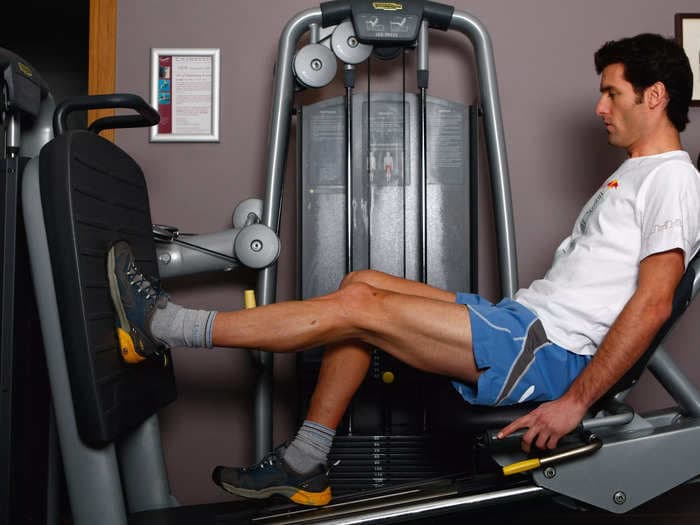 Foot placement matters during a leg press workout. Here's where to place yours for different muscle gains, according to trainers.