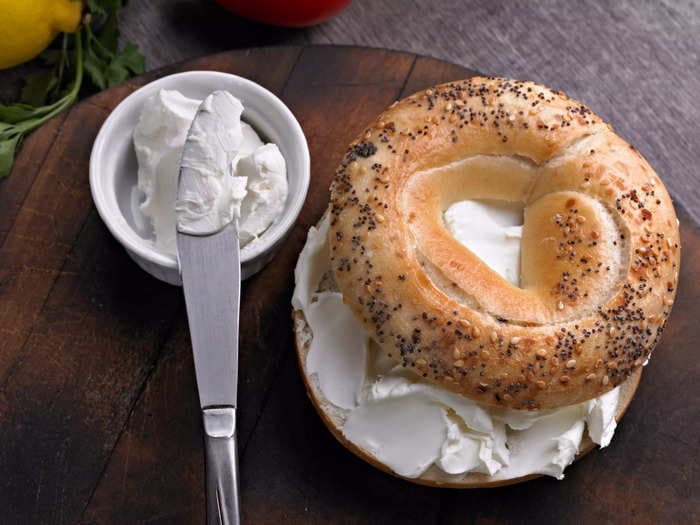 Eat carbs with proteins and fats &mdash; like having cream cheese on a bagel &mdash; to avoid blood-sugar spikes and crashes