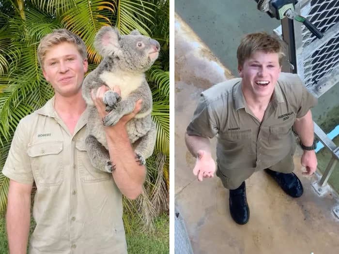 Steve Irwin's son Robert says he was 'flattered' by a woman who asked for his number in a viral TikTok, but is 'still looking' for love