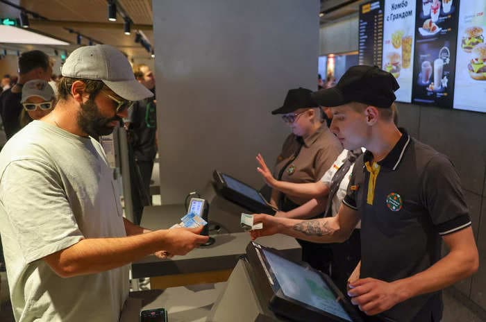 Customers visiting the rebranded Russian McDonald's are posting pictures showing moldy buns and expired sauce for fries