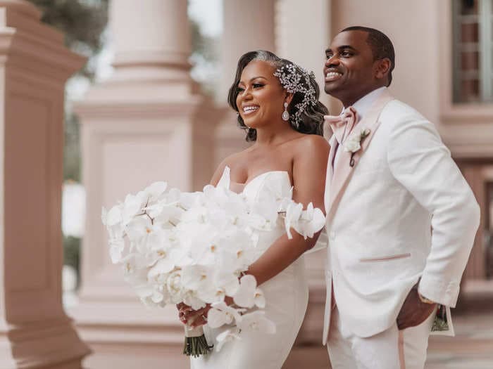 A bride whose hair turned gray when she was 16 is the star of a viral TikTok, and she hopes to help others embrace their natural beauty