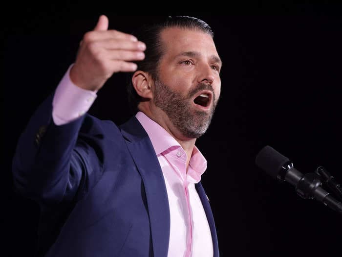 Donald Trump Jr says Twitter got 'busted' for having a huge number of spam accounts after Elon Musk walks away
