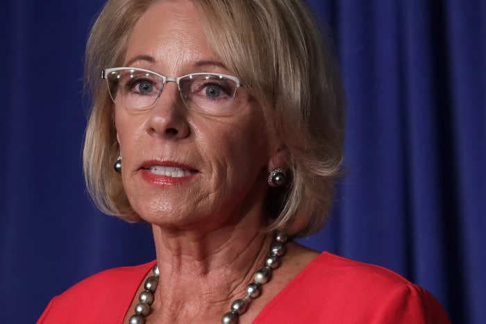 Betsy DeVos said the Department of Education, which she used to run, 'should not exist'